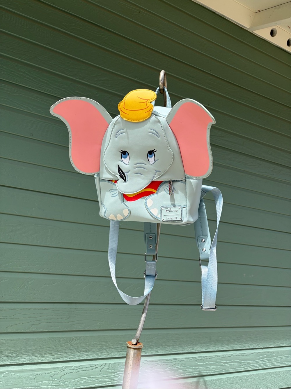 Disney Dumbo Light Blue Backpack with Pink Ears and Yellow Hat